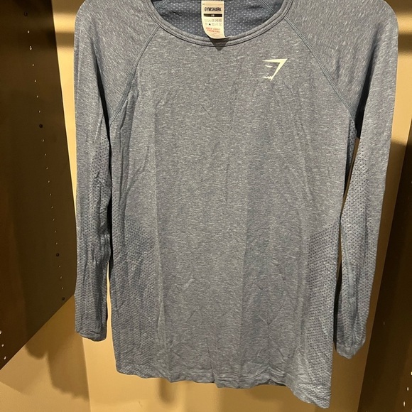 Gymshark Tops - Gymshark Blue Long Sleeve Top